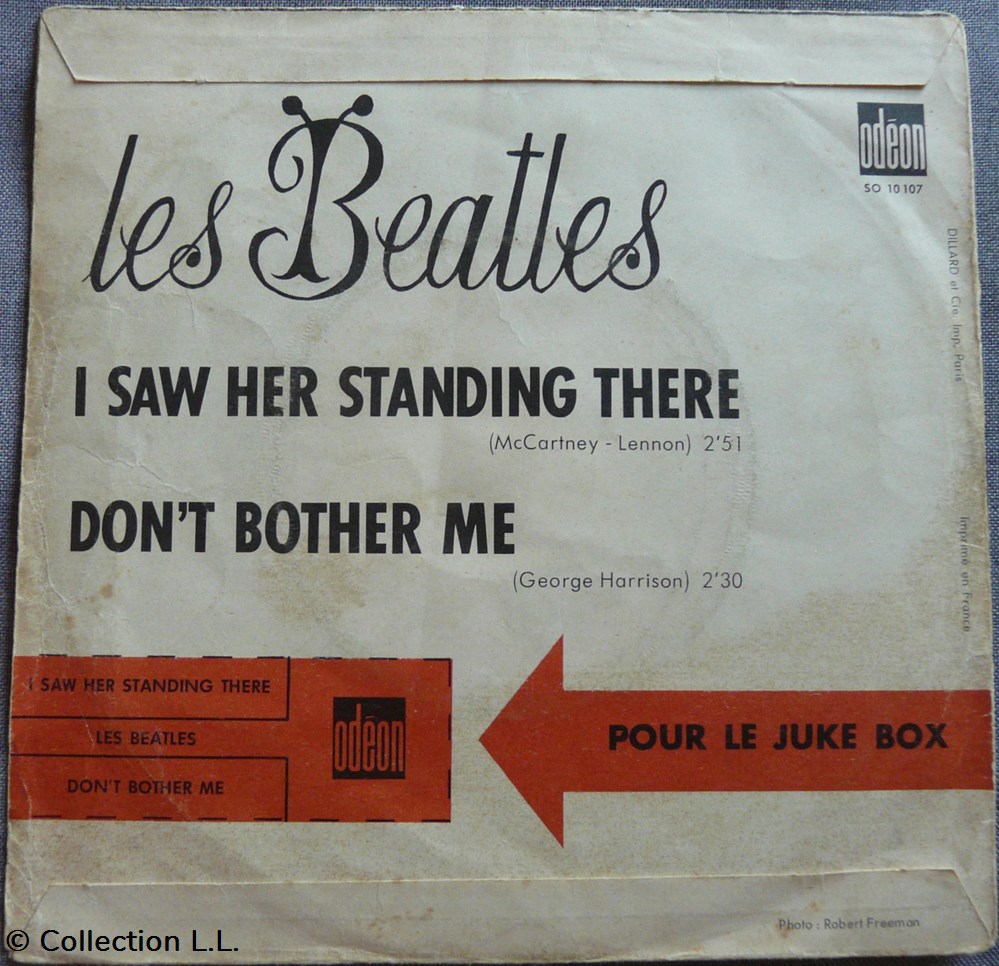 1964∼SO 10107∼I saw her standing there musique instruments disques vinyles disque tours 1964 so 10107 i saw her standing there