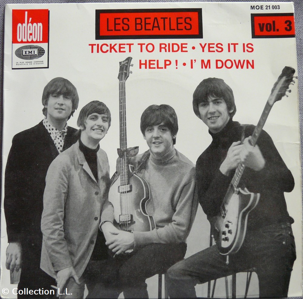 1965∼MOE 21003∼Ticket to ride musique instruments disques vinyles disque tours 1965 moe 21003 ticket to ride