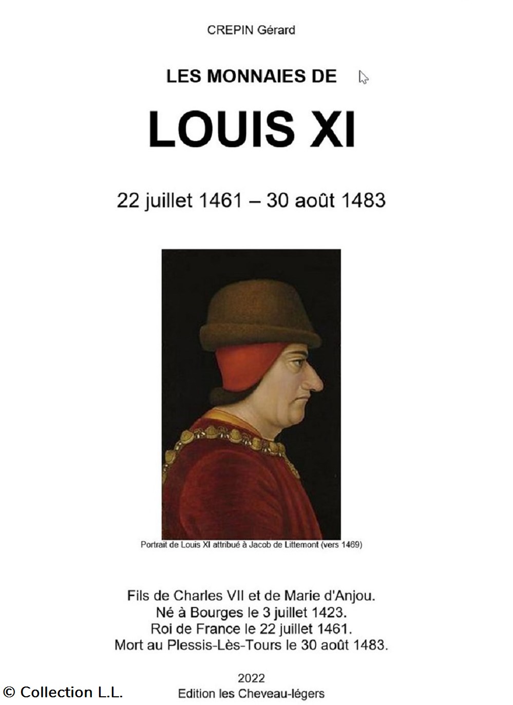 livres ouvrages 2022 crepin les monnaies de louis xi