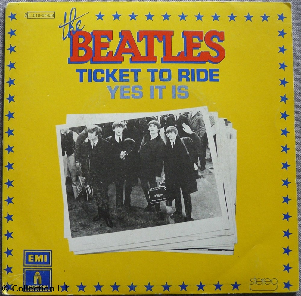 1976∼2C 010 04458∼Ticket to Ride musique instruments disques vinyles disque tours 1976 2c 010 04458 ticket to ride