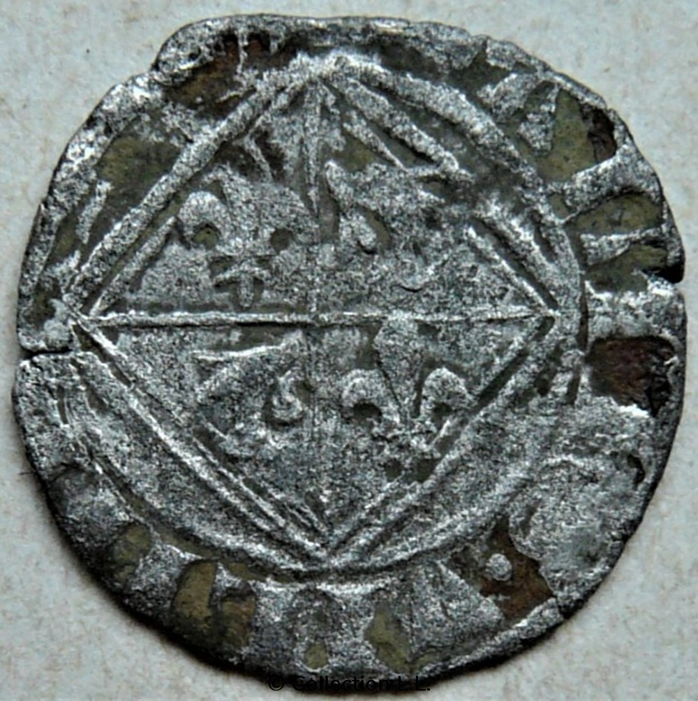 Viennois (Dauphin de)- Charles III, Quart de Gros monnaies europe medievale france feodales viennois dauphin de charles iii quart de gros