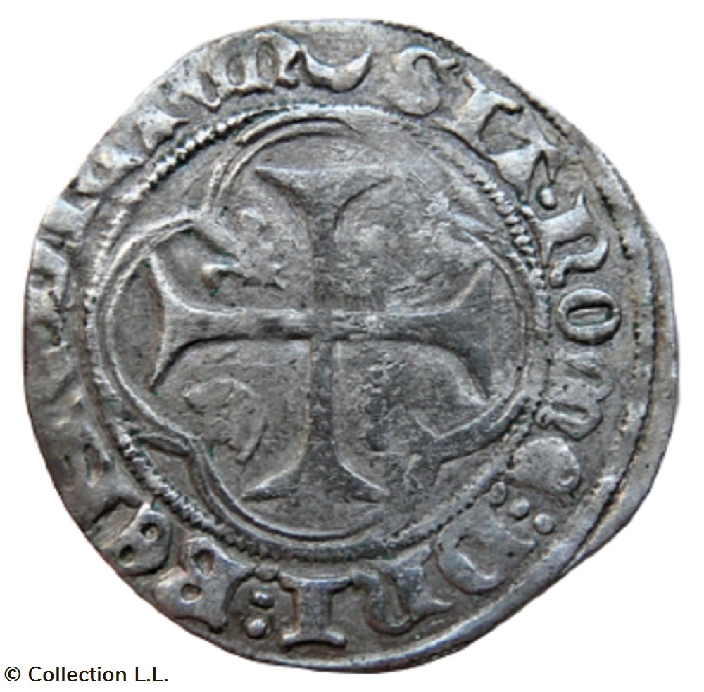 Blanc aux Couronnelles, 1° ém, Châlons monnaie france royale blanc aux couronnelles 1 em chalons