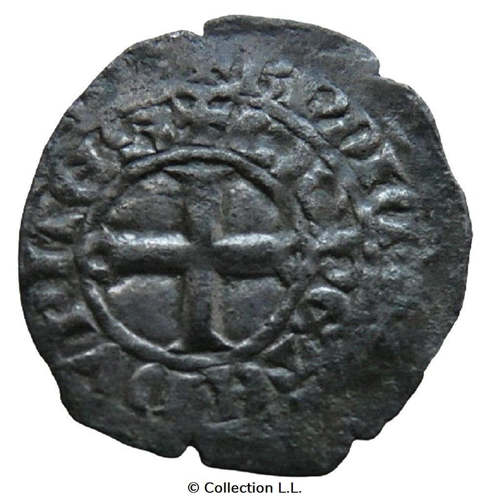 Bourgogne (Duché de)- Eudes IV, Maille Noire Double monnaies europe medievale france feodales bourgogne duche de eudes iv maille noire double