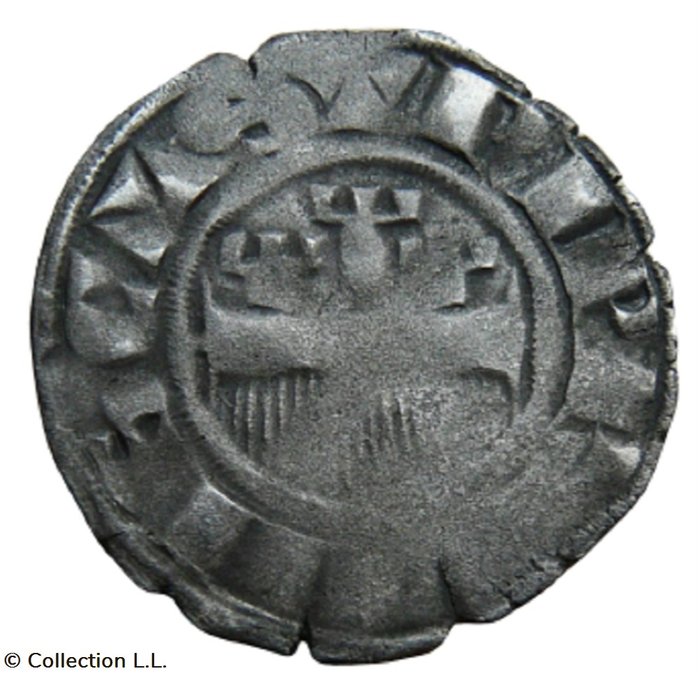 Provins (Comté de)- Thibault IV, Denier monnaies europe medievale france feodales provins comte de thibault iv denier