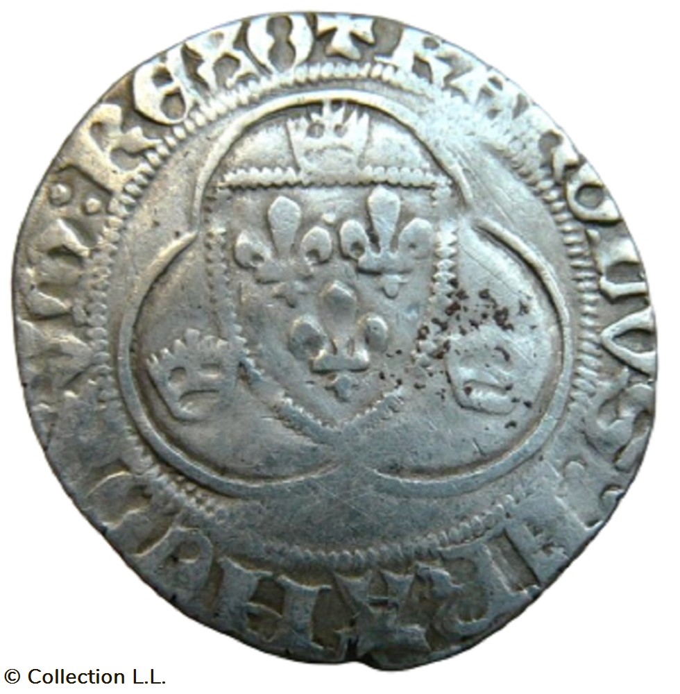 monnaie france royale blanc aux couronnelles 1 em orleans