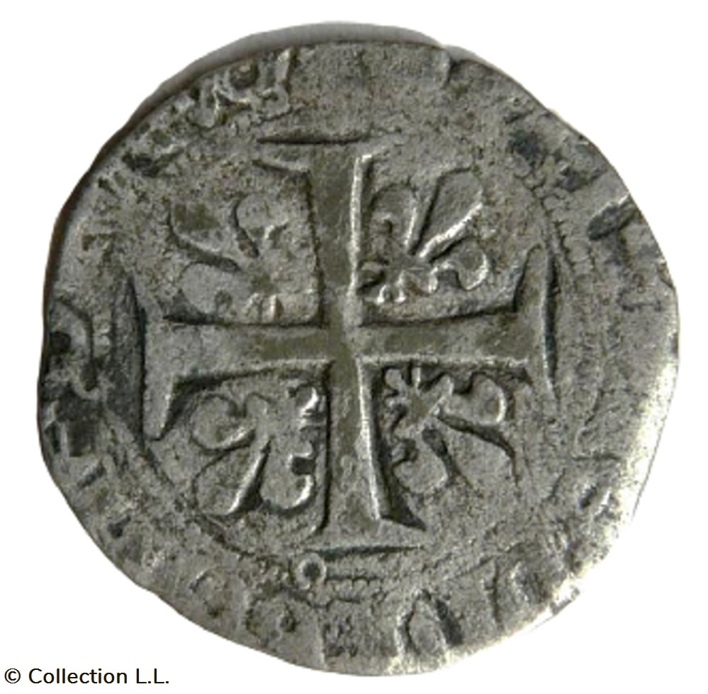 Blanc aux Trois Lis, 1° ém, Orléans monnaie france royale blanc aux trois lis 1 em orleans