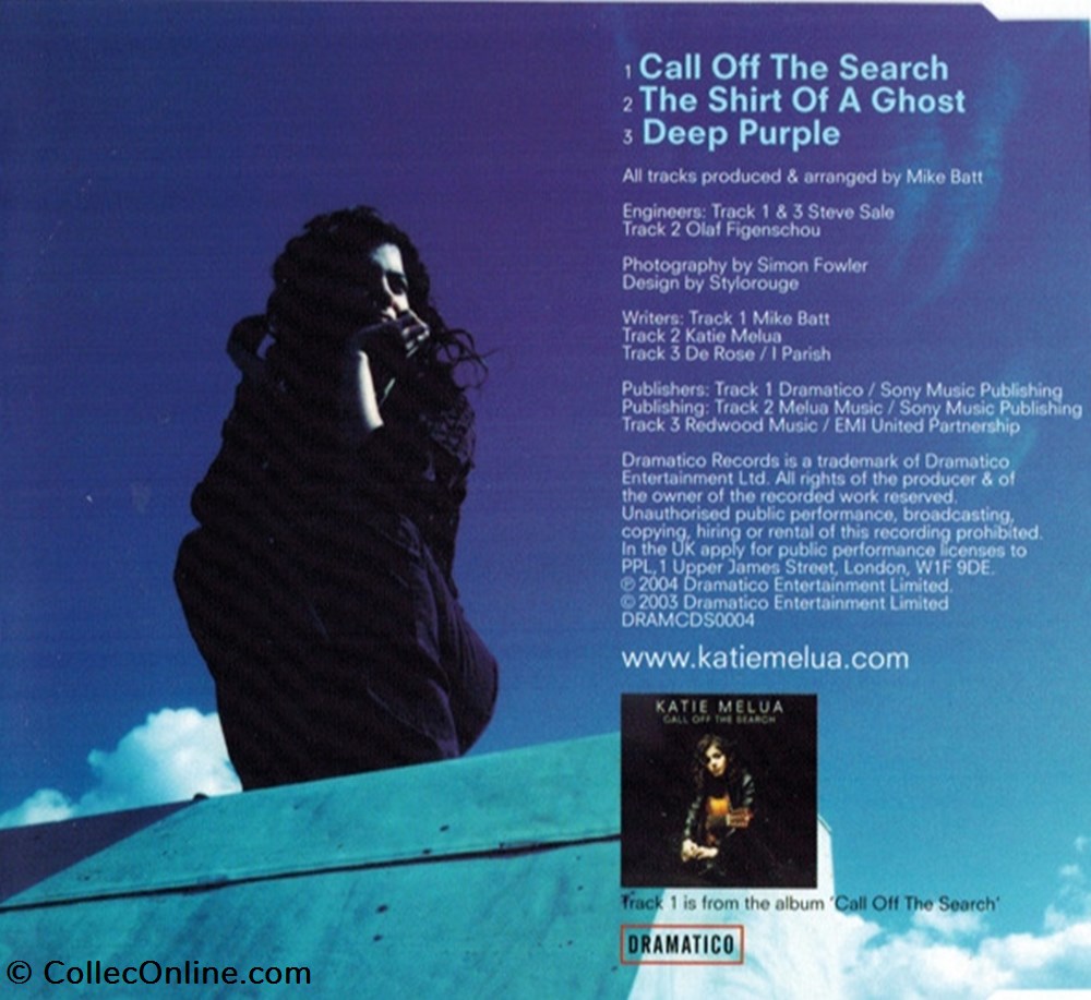 musique instruments cd call off the search single 3 titres