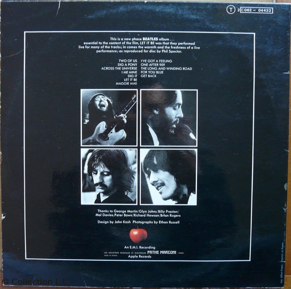 musique instruments disques vinyles disque tours 1970 2c 062 04433 let it be