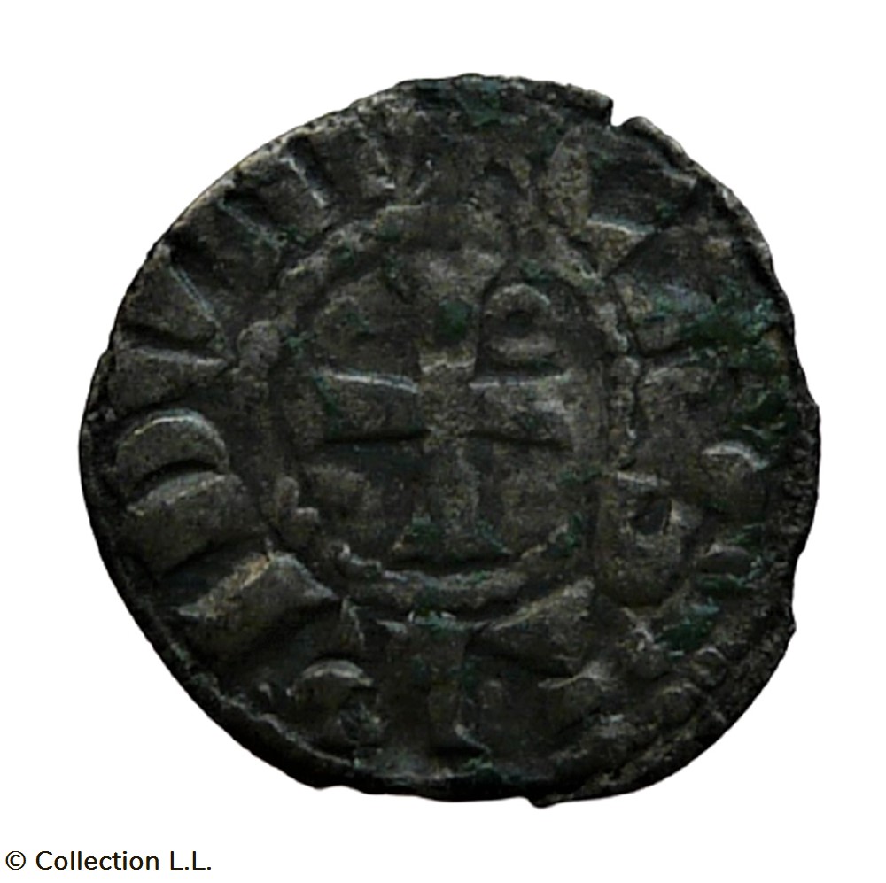 Châteaudun (Vicomté de)- Geoffroy V, Obole monnaies europe medievale france feodales chateaudun vicomte de geoffroy v obole