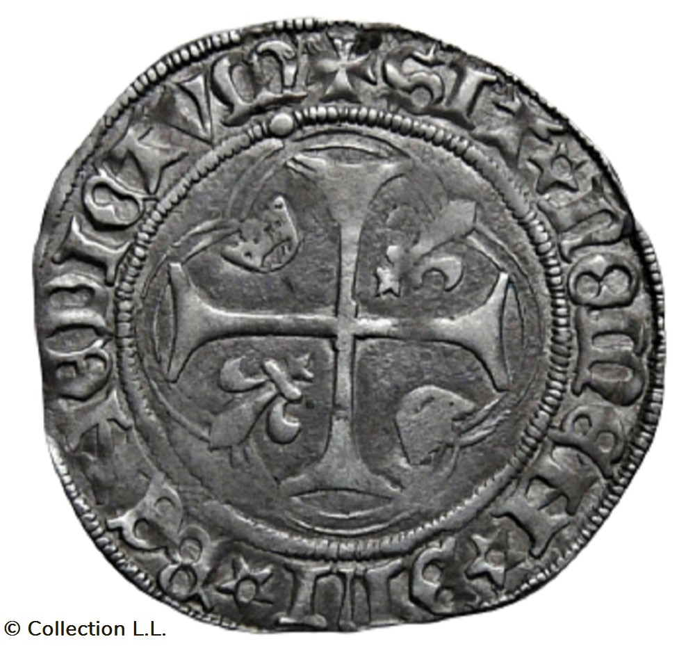 Blanc aux Couronnelles, 4° ém, Châlons monnaie france royale blanc aux couronnelles 4 em chalons