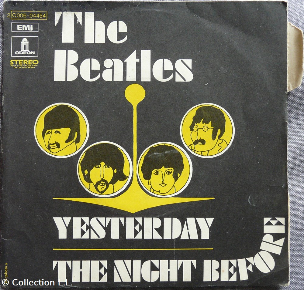 1973∼2C 006 04454∼Yesterday musique instruments disques vinyles disque tours 1973 2c 006 04454 yesterday