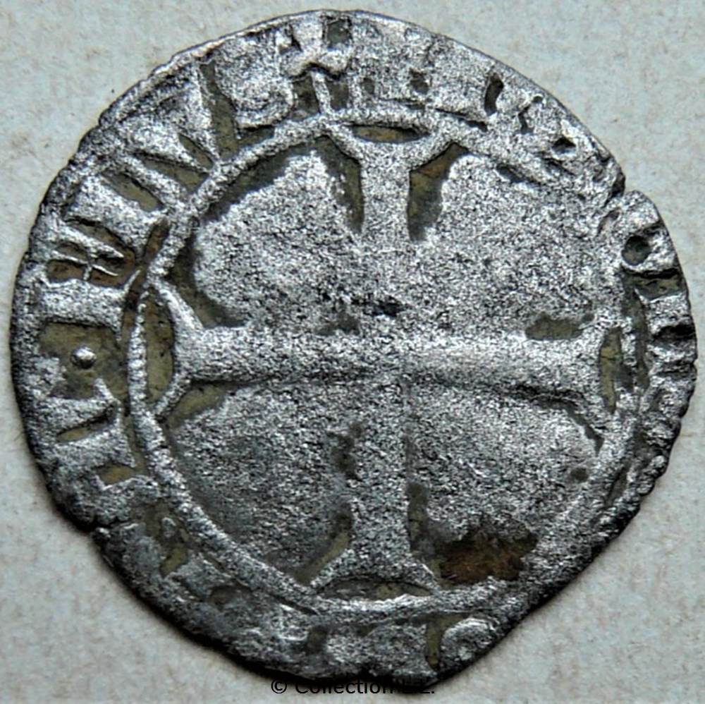 Viennois (Dauphin de)- Charles III, Quart de Gros monnaies europe medievale france feodales viennois dauphin de charles iii quart de gros