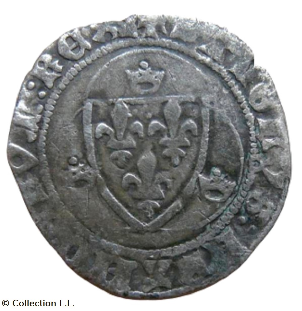monnaie france royale blanc aux couronnelles 1 em tours