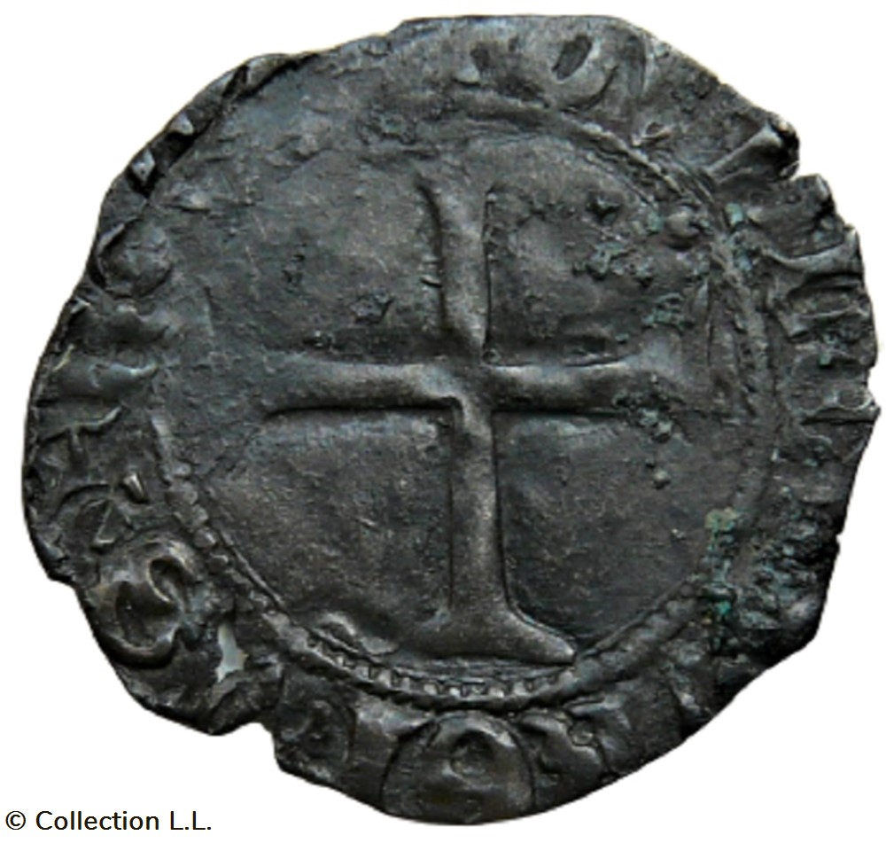 Double Tournois, 7° type, Poitiers monnaie france a royale double tournois 7 type poitiers