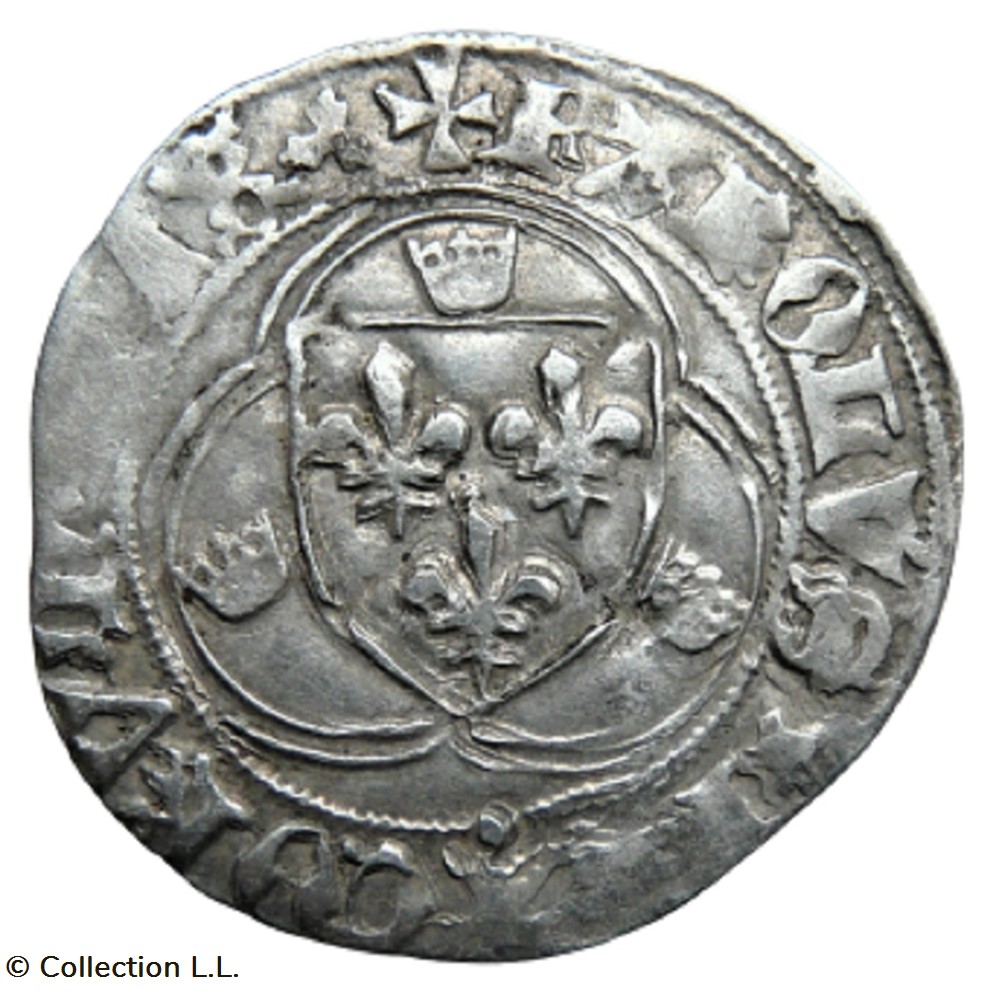 Blanc aux Couronnelles, 4° ém, Limoges monnaie france royale blanc aux couronnelles 4 em limoges