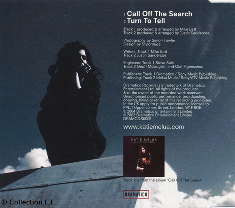 musique instruments cd call off the search single 2 titres