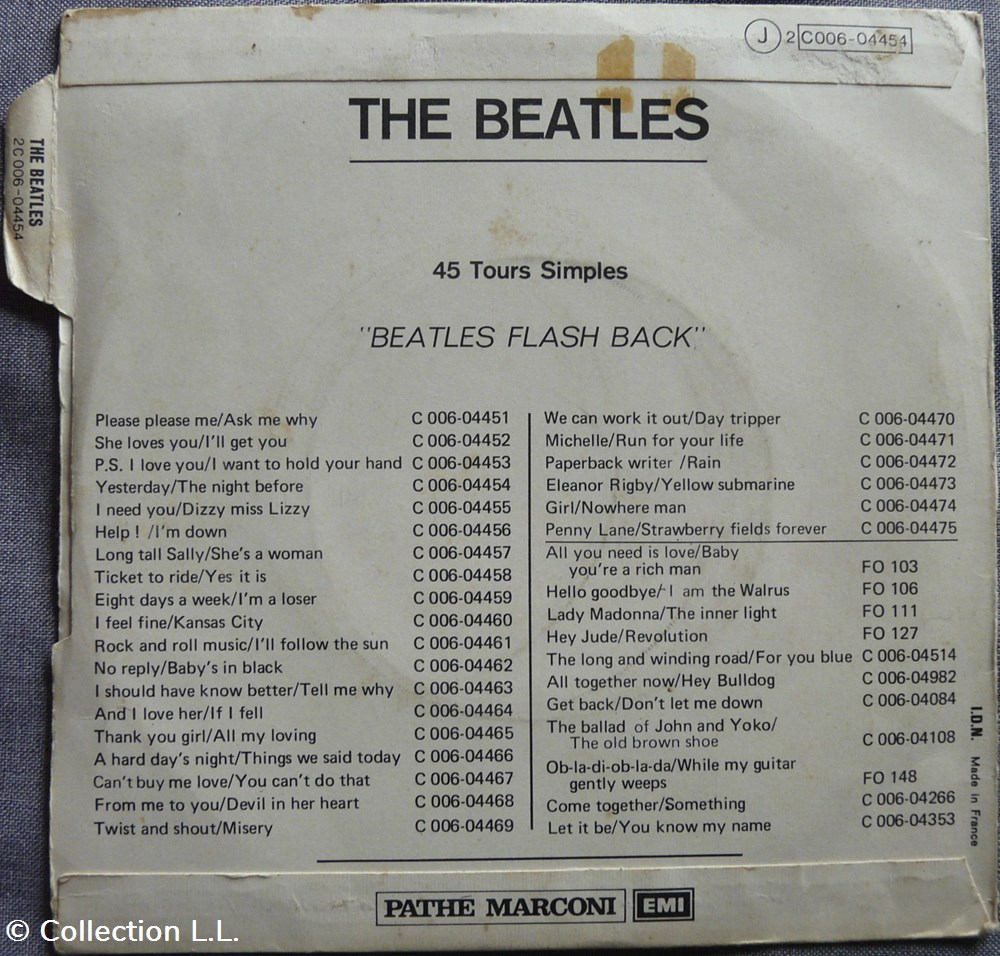 1973∼2C 006 04454∼Yesterday musique instruments disques vinyles disque tours 1973 2c 006 04454 yesterday