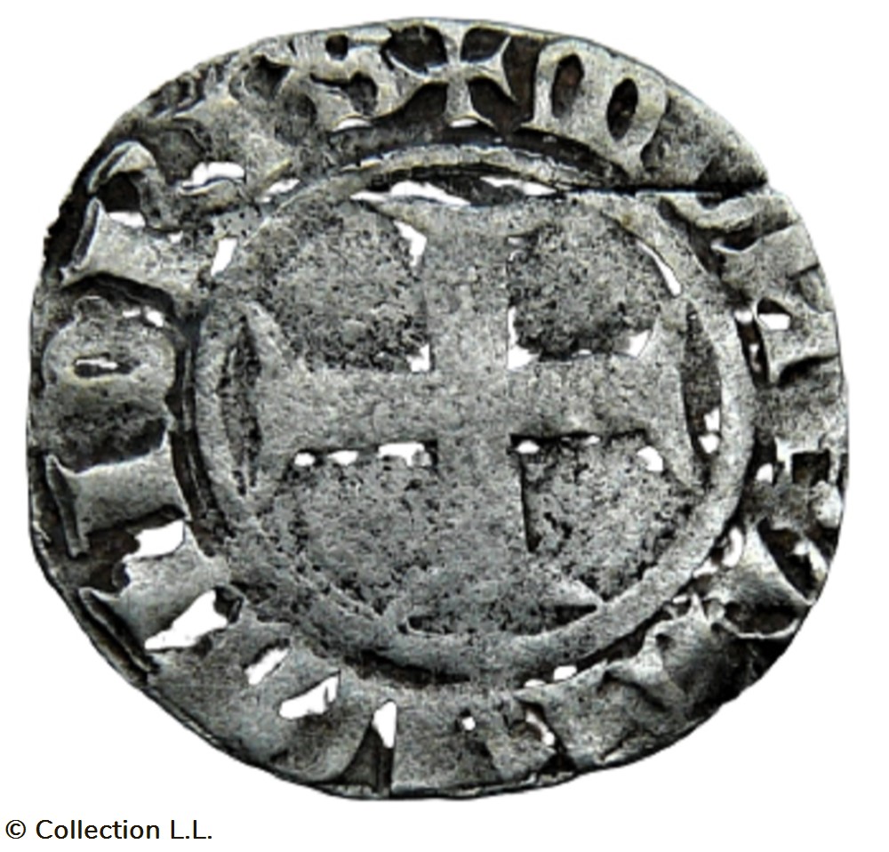 Flandre (Comté de)- Philippe II, Double Mite monnaies europe medievale france feodales flandre comte de philippe ii double mite