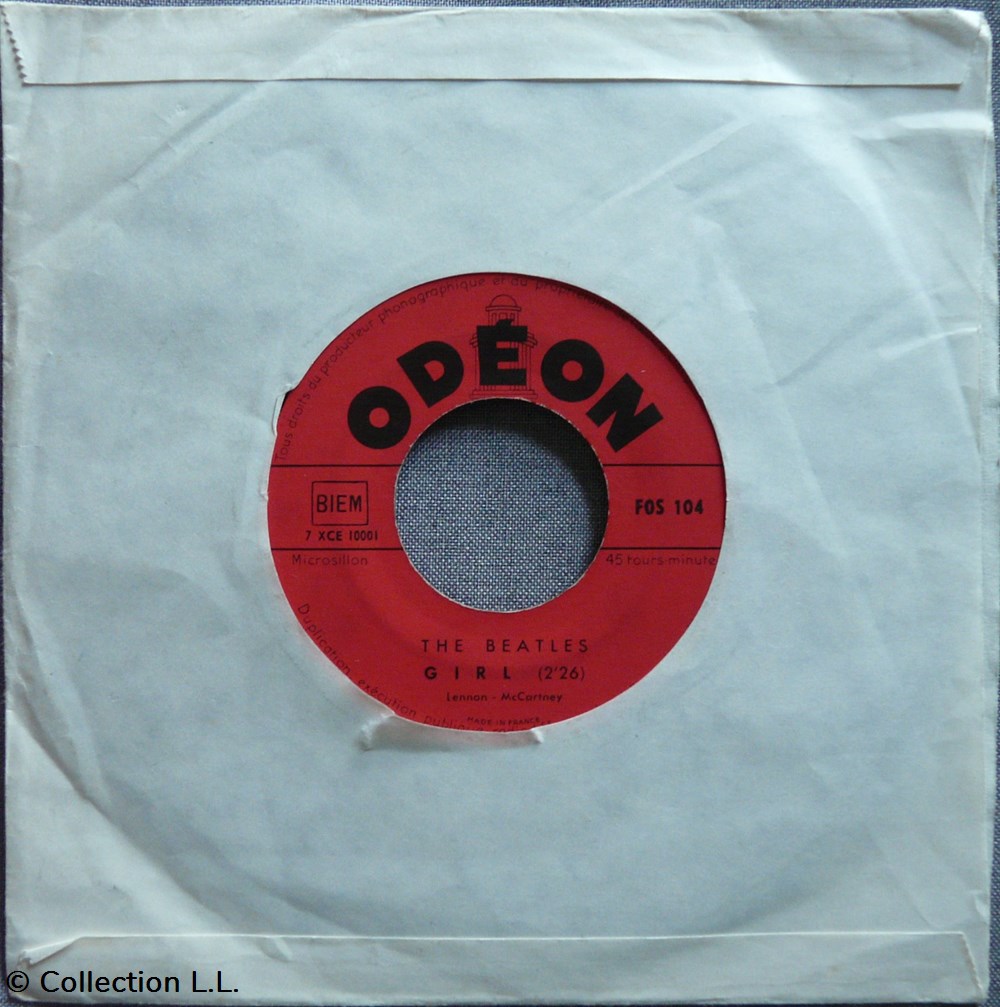 1966∼FOS 104∼Girl musique instruments disques vinyles disque tours 1966 fos 104 girl