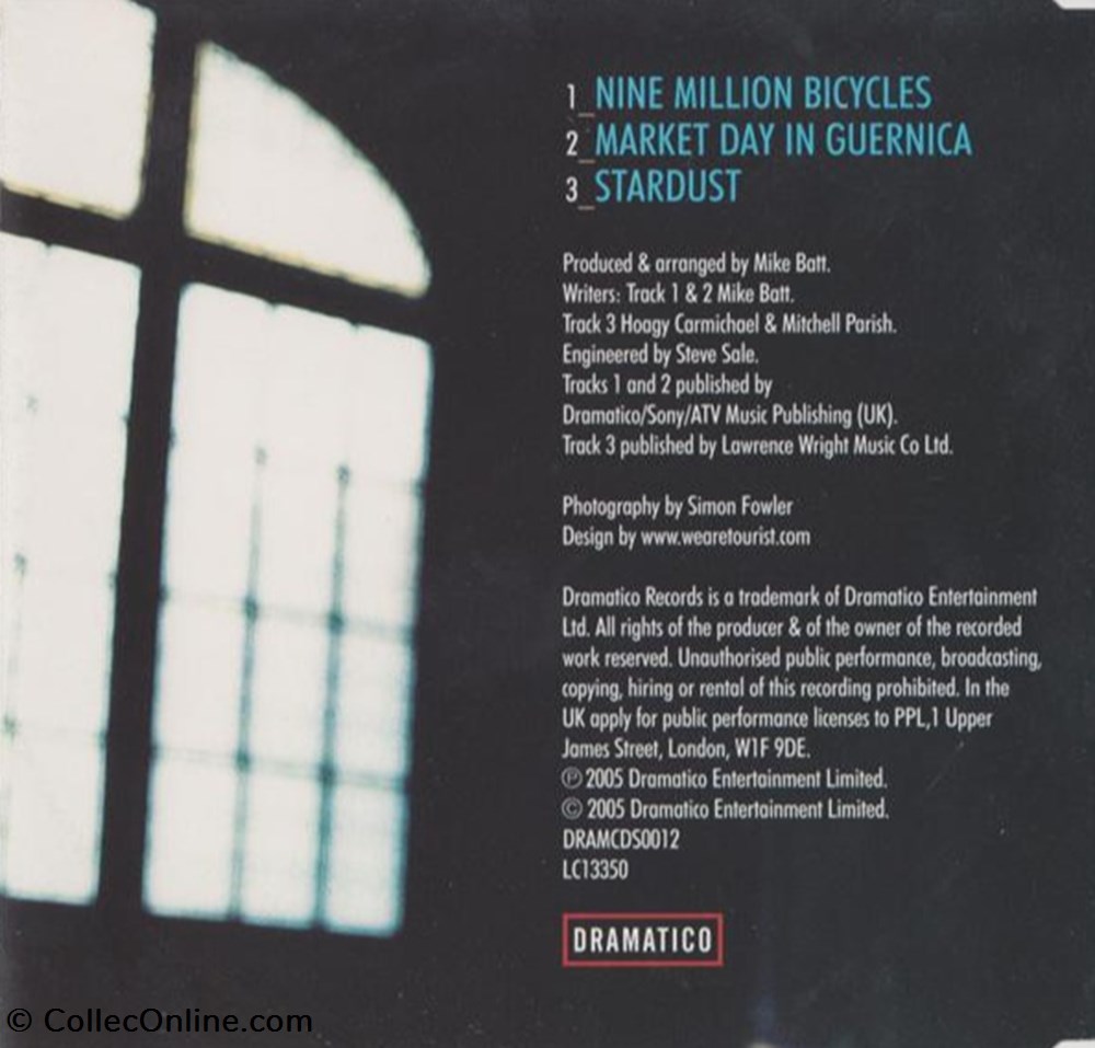 musique instruments cd nine million bicycles single 3 titres