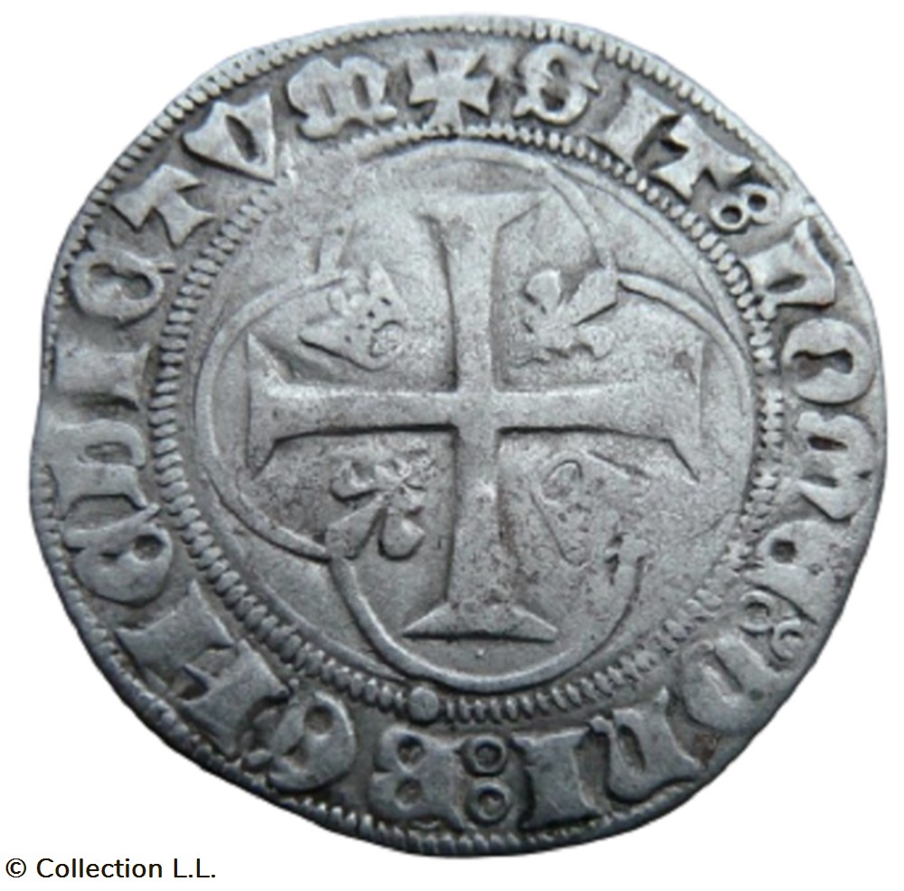 Blanc aux Couronnelles, 1° ém, Saint-Pourçain monnaie france royale blanc aux couronnelles 1 em saint pourcain