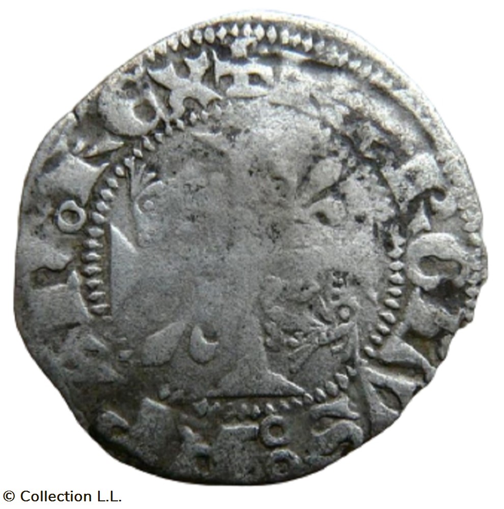 Viennois (Dauphin de)- Charles III, Quart de Gros monnaies europe medievale france feodales viennois dauphin de charles iii quart de gros