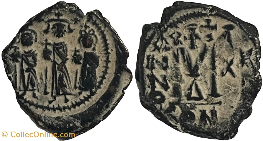 Sear 807 - Heraclius & Heraclius Constantine & Martina coins byzantine to dynasty sear 807 heraclius heraclius constantine martina