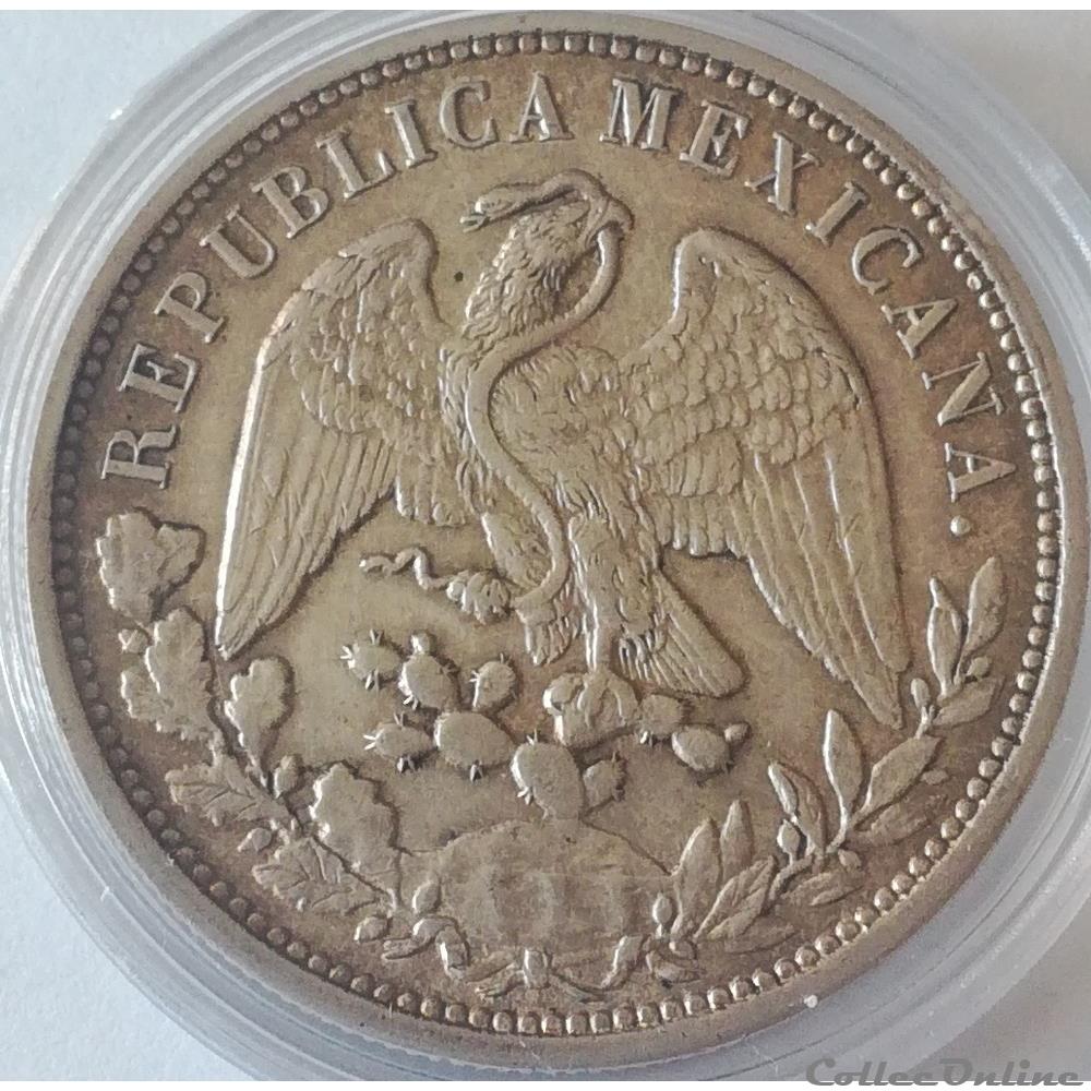 1 Peso 1898 aigle / bonnet phrygien et rayons Mexico monnaies monde mexique 1 peso 1898 aigle bonnet phrygien et rayons mexico