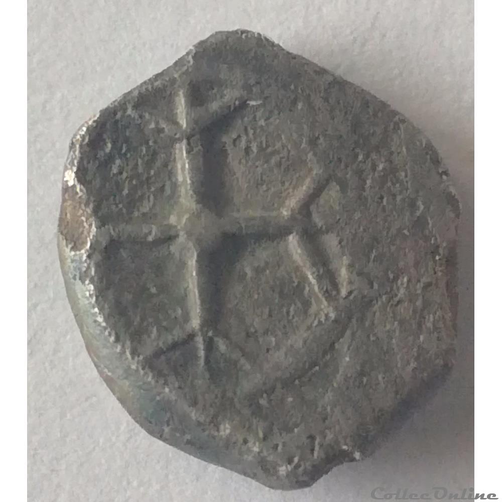 monnaie antique gauloise massalia litra a la tete casquee a droite