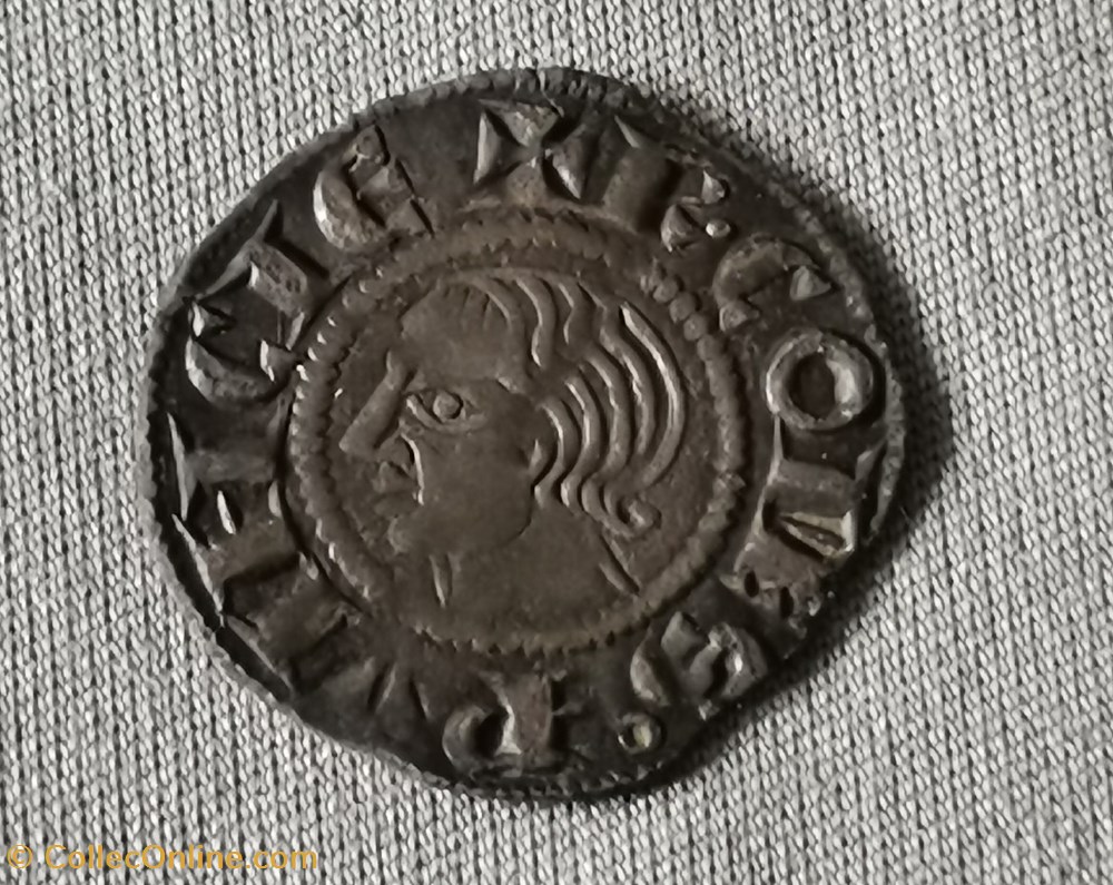 COMTÉ DE PROVENCE - CHARLES Ier D'ANJOU Denier monnaies europe medievale france feodales comte de provence charles ier anjou denier