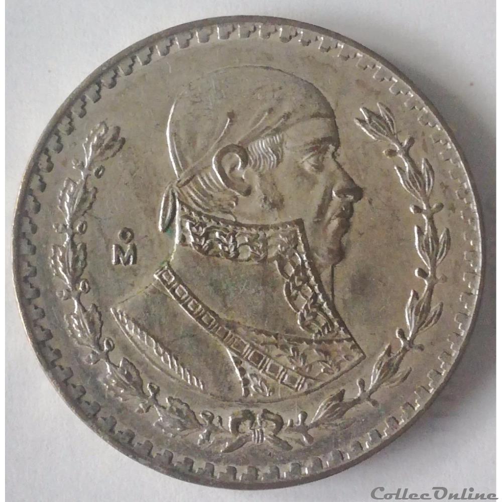 1 Peso 1963 Mexico Jose Morelos y Pavon monnaie monde mexique 1 peso 1963 mexico jose morelos y pavon