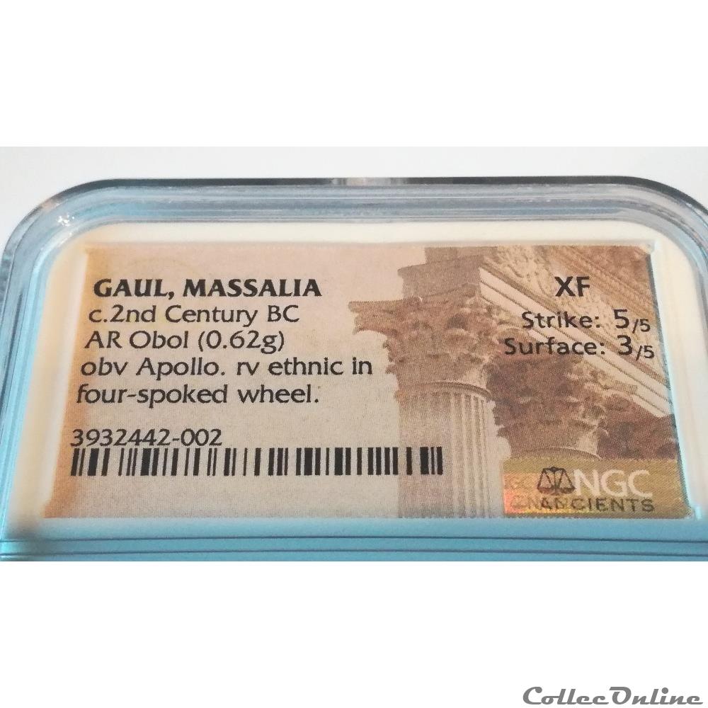 MASSALIA, OBOLE, MARSEILLE, SUP, ARGENT, SNG COP:723-8 3 monnaie antique gauloise massalia obole marseille sup argent sng cop 723 8
