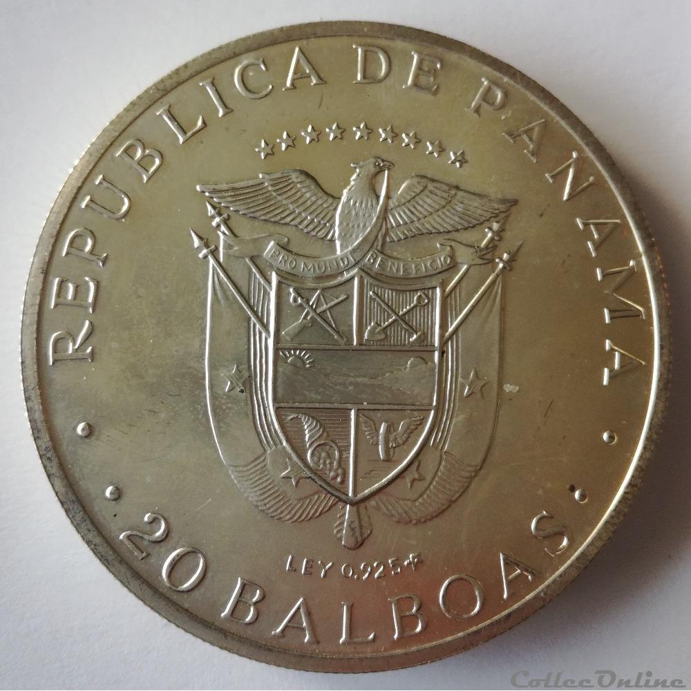 PANAMA 20 Balboas 1974 Simon Bolivar monnaies monde panama 20 balboas 1974 simon bolivar