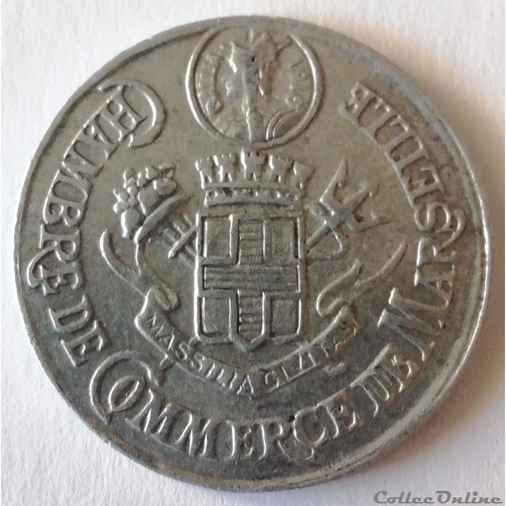 5 Centimes Chamnbre de Commerce de Marseille 1916 monnaie france necessite 5 centimes chamnbre de commerce de marseille 1916