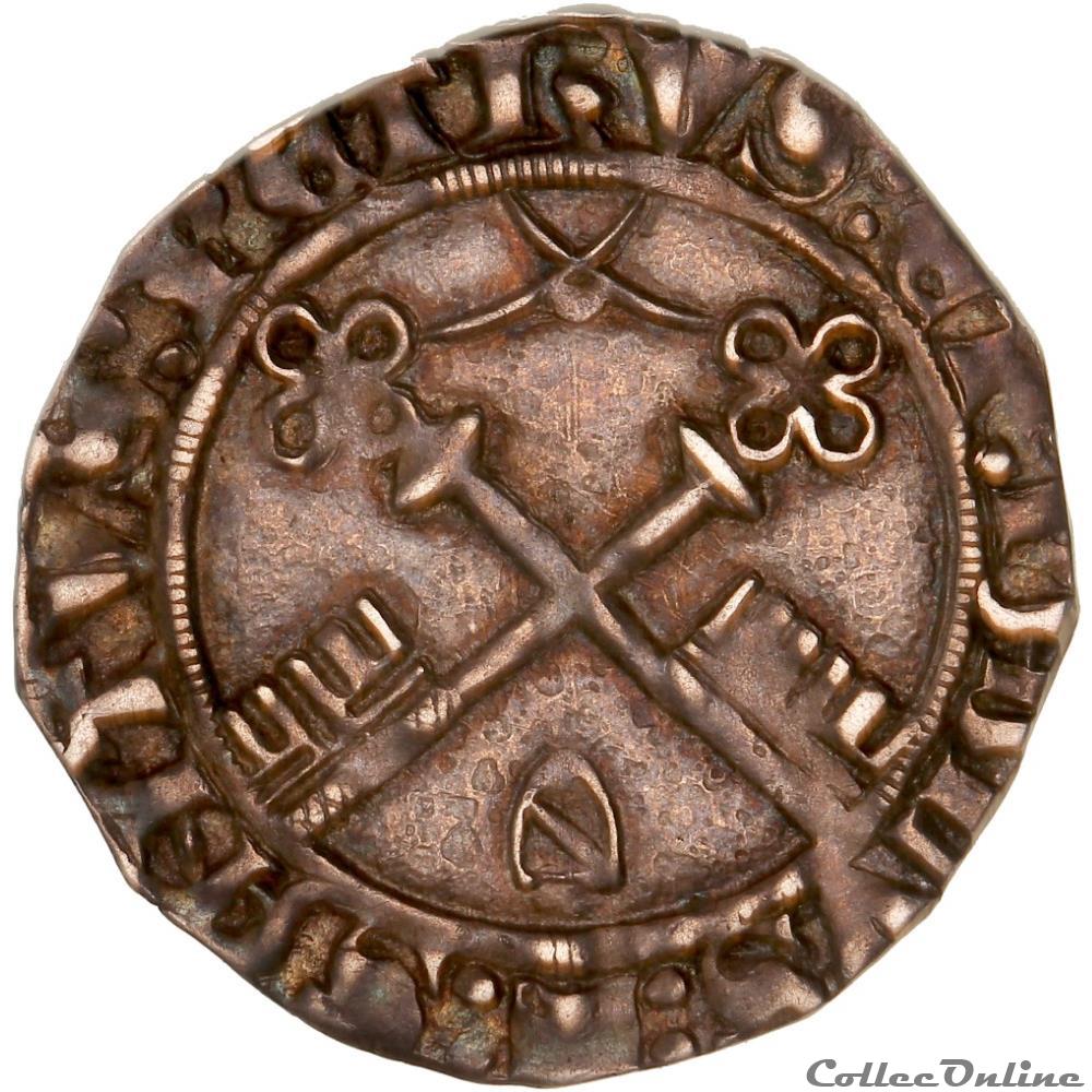 EUGENE IV (Gabriele Condulmer) Carlin GENI AU55 4 monnaies europe medievale france feodales eugene iv gabriele condulmer carlin geni au55