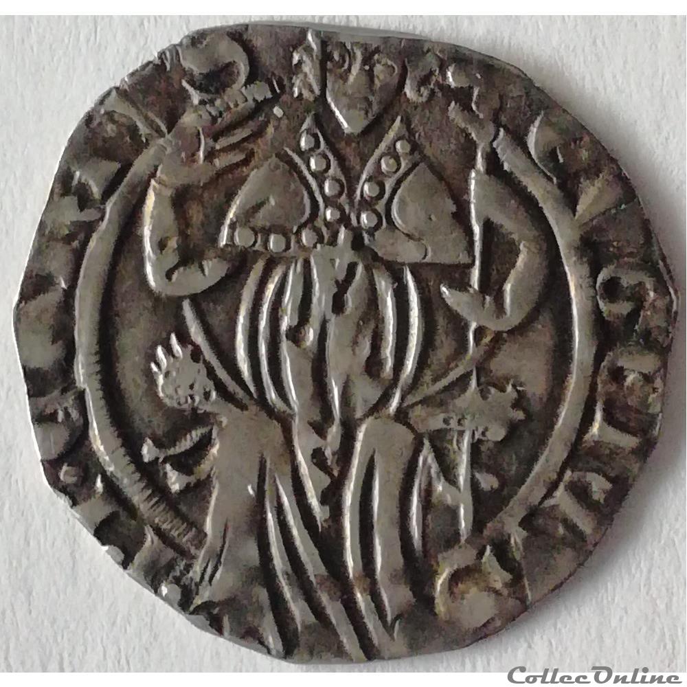 EUGENE IV (Gabriele Condulmer) Carlin GENI AU55 2 monnaies europe medievale france feodales eugene iv gabriele condulmer carlin geni au55