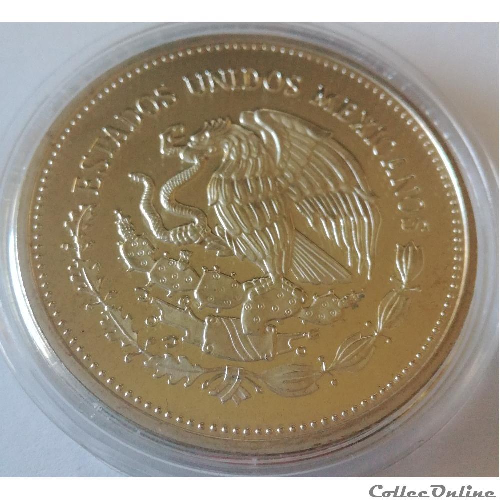 monnaies mexique 100 pesos 1985 coupe du monde de football 1986
