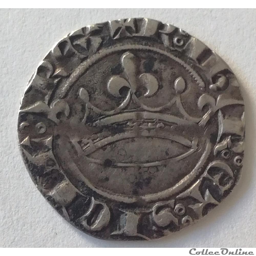 Comté de Provence - Robert d'Anjou Sol Coronat monnaie france feodale comte de provence robert anjou sol coronat