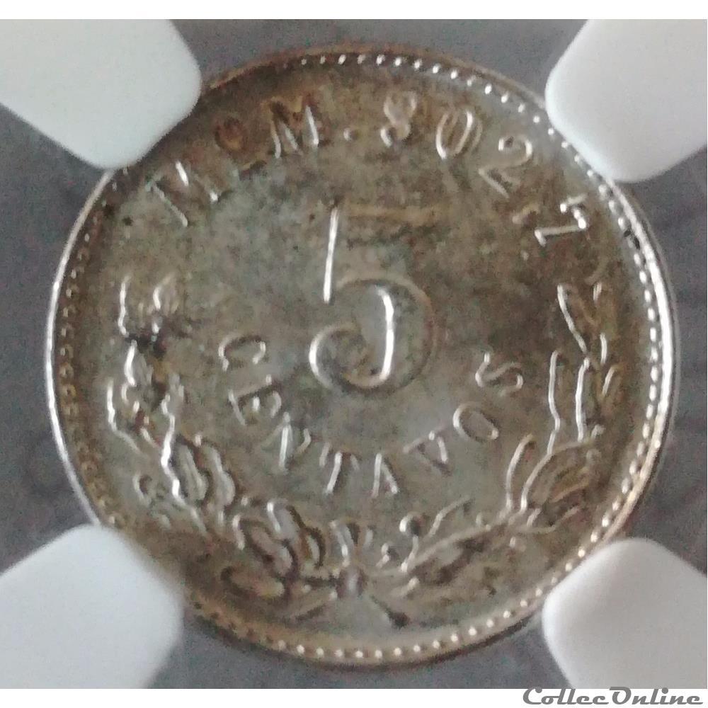 5 Centavos 1903 MO M NGC MS64 monnaies monde mexique 5 centavos 1903 mo m ngc ms64