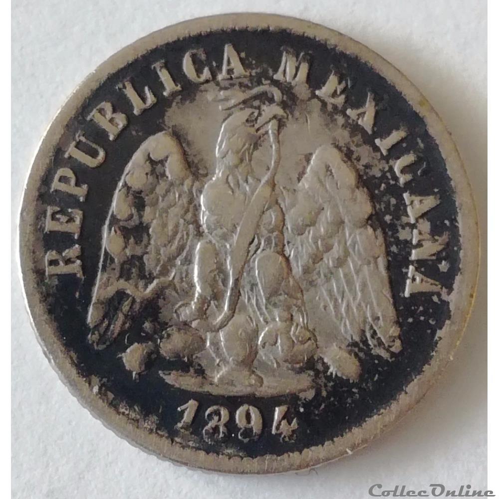 monnaies monde mexique 10 centavos 1894