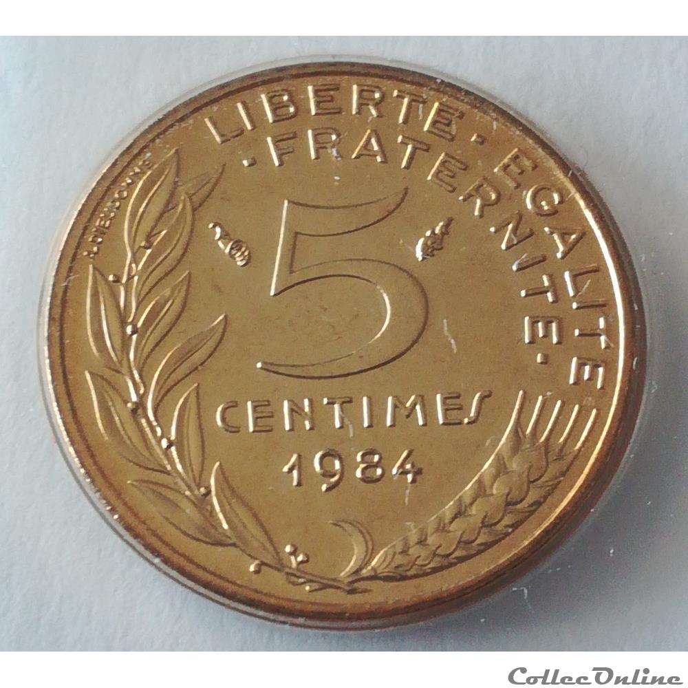 5 centimes Marianne 1984 Pessac F.125/20 monnaies monde france 5 centimes marianne 1984 pessac f 125 20