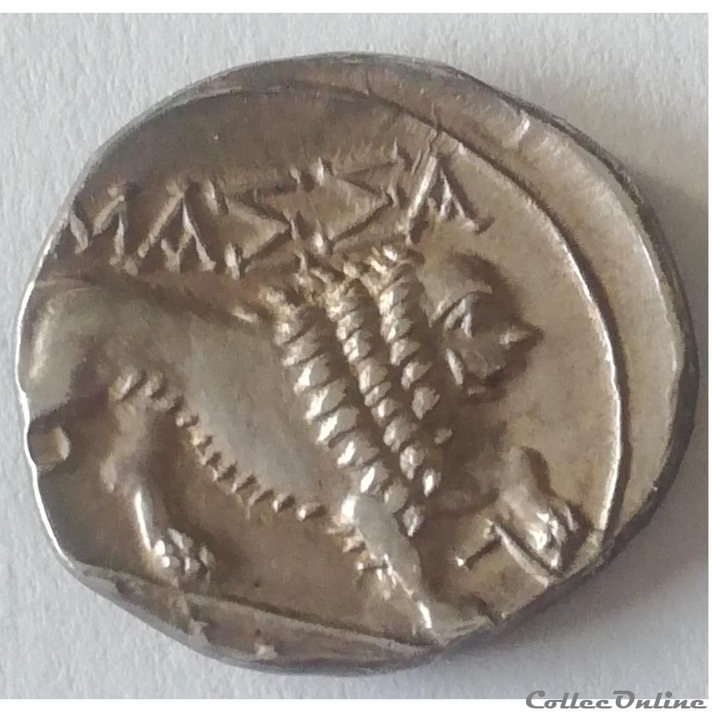 Massalia - Tetrobole (Drachme légère) monnaie antique gauloise massalia tetrobole drachme legere