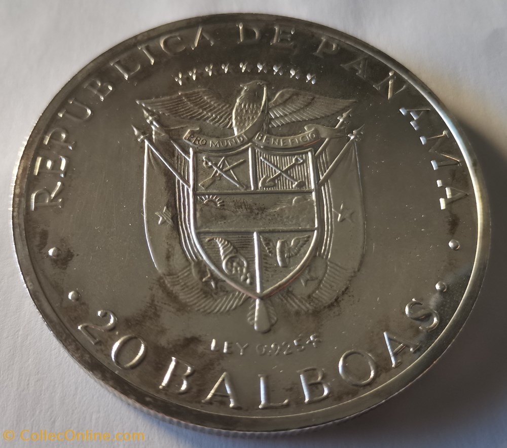 PANAMA 20 Balboas 1973 Simon Bolivar monnaies monde panama 20 balboas 1973 simon bolivar