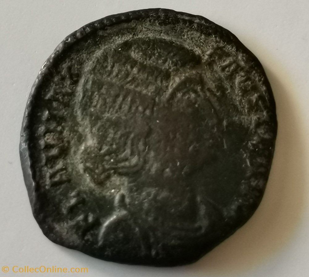 FAUSTA 920 Centenionalis ou nummus monnaies antiquite av jc ap romaines republicaines imperiales fausta 920 centenionalis ou nummus