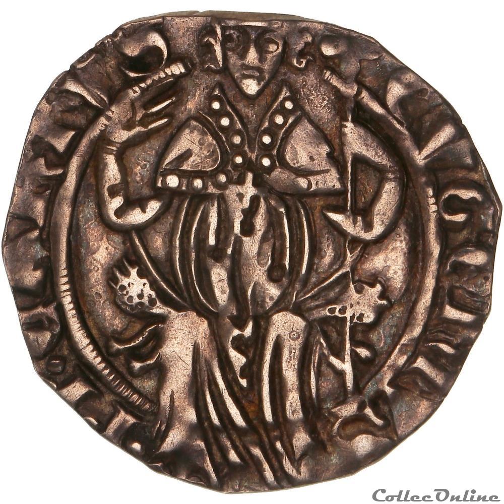 EUGENE IV (Gabriele Condulmer) Carlin GENI AU55 monnaies europe medievale france feodales eugene iv gabriele condulmer carlin geni au55