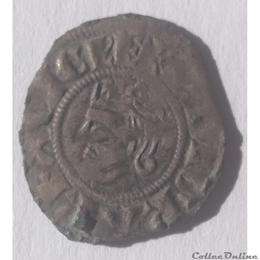 Comté de Provence - Charles Ier d'Anjou - Denier Coronat monnaie france feodale comte de provence charles ier anjou denier coronat
