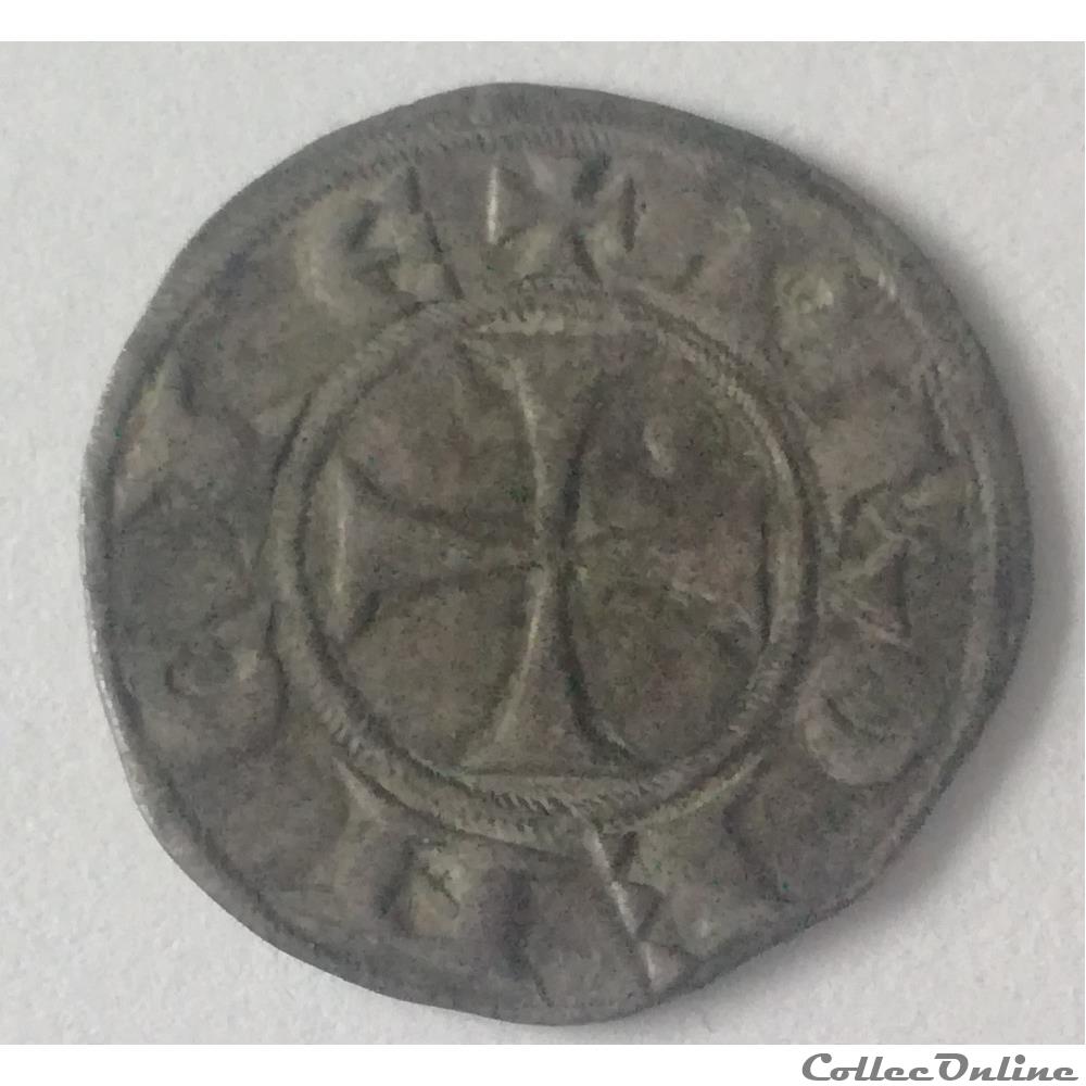 Comté de Forcalquier - Guillaume V de Sabran - Denier ou Guillelmin monnaie france feodale comte de forcalquier guillaume v de sabran denier ou guillelmin