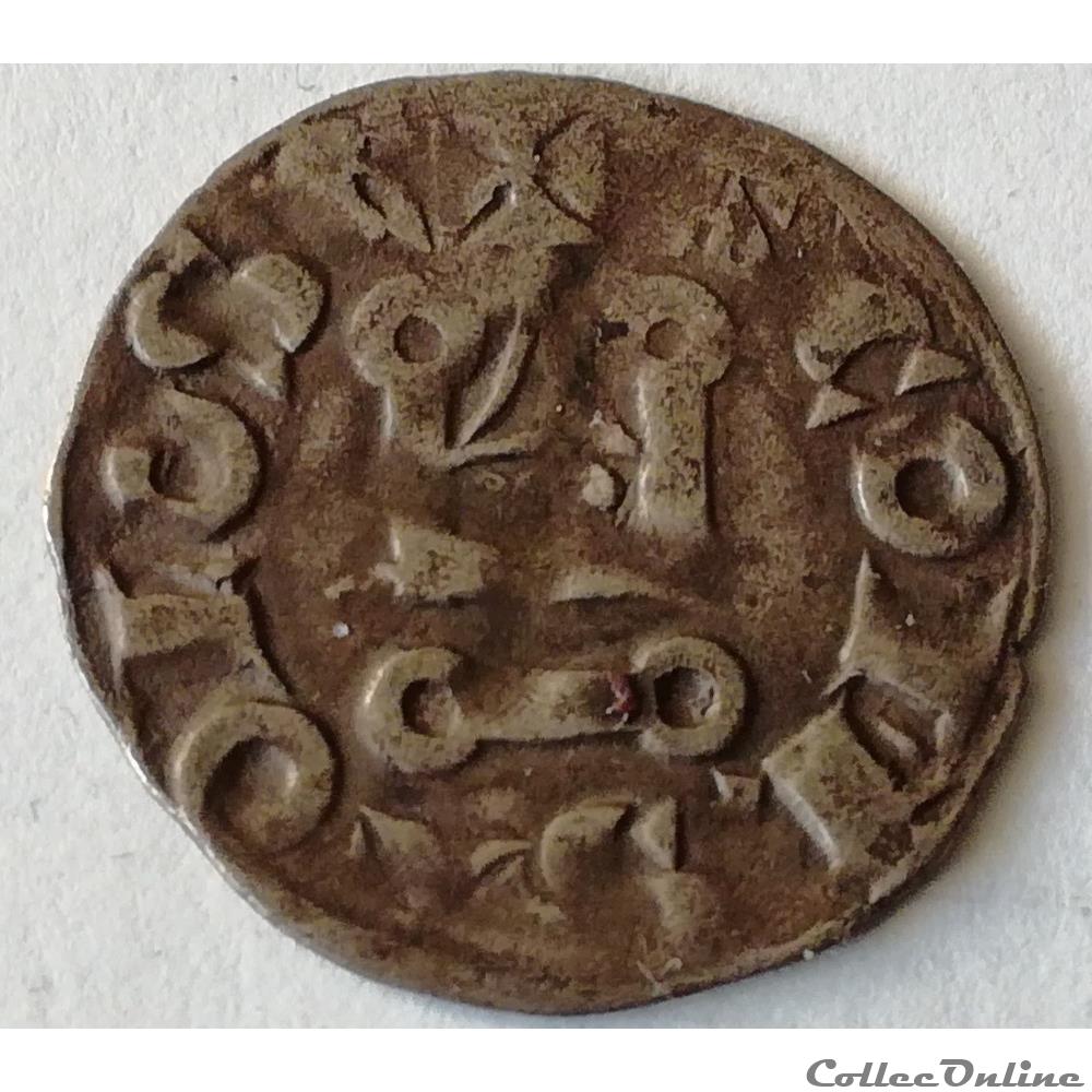 MARQUISAT DE PROVENCE - ALPHONSE DE POITIERS Denier monnaie france feodale marquisat de provence alphonse de poitiers denier