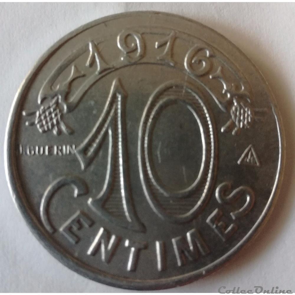 monnaie france necessite 10 centimes ch de commerce marseille 1916