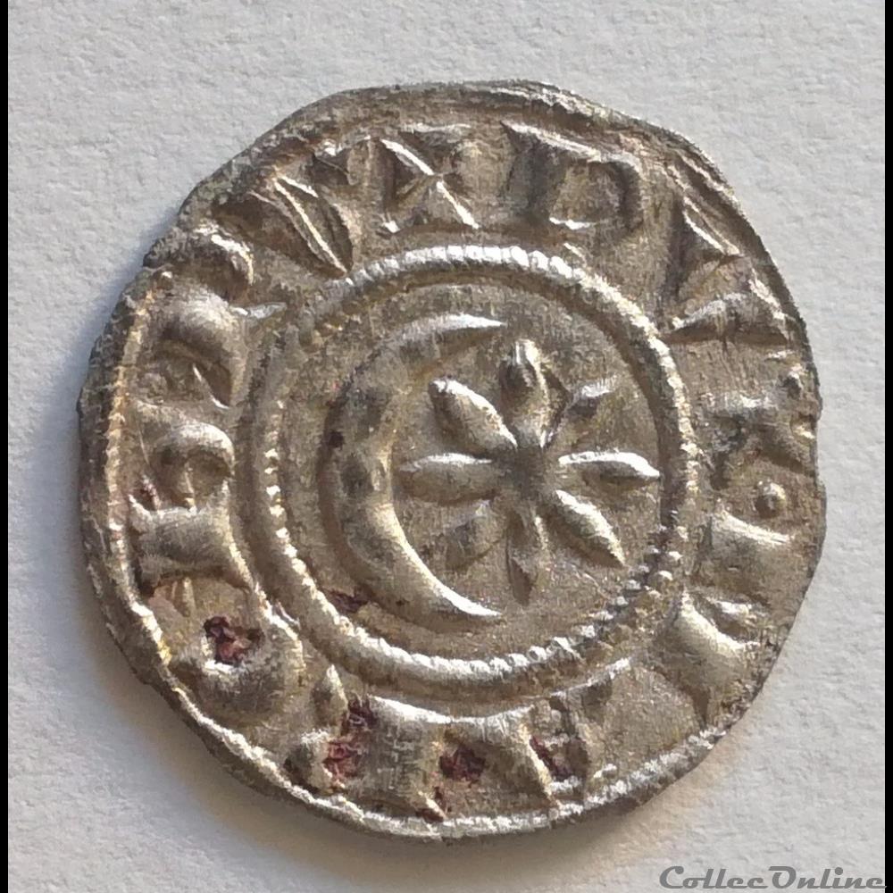 MARQUISAT DE PROVENCE - RAYMOND V Denier Pont-de-Sorgues 1177-1185 monnaie france feodale marquisat de provence raymond v denier pont de sorgues 1177 1185